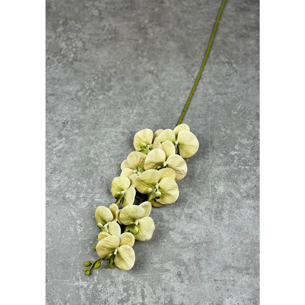 3D Orchid 105cm Bunga Anggrek Latex Premium Tebal Orchid Flower Real Touch 9 Kuntum Hiasan Dekorasi Palsu Plastik