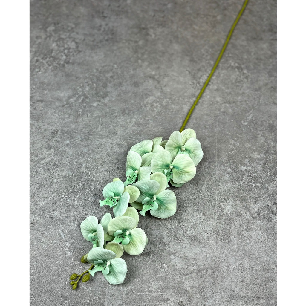 3D Orchid 105cm Bunga Anggrek Latex Premium Tebal Orchid Flower Real Touch 9 Kuntum Hiasan Dekorasi Palsu Plastik