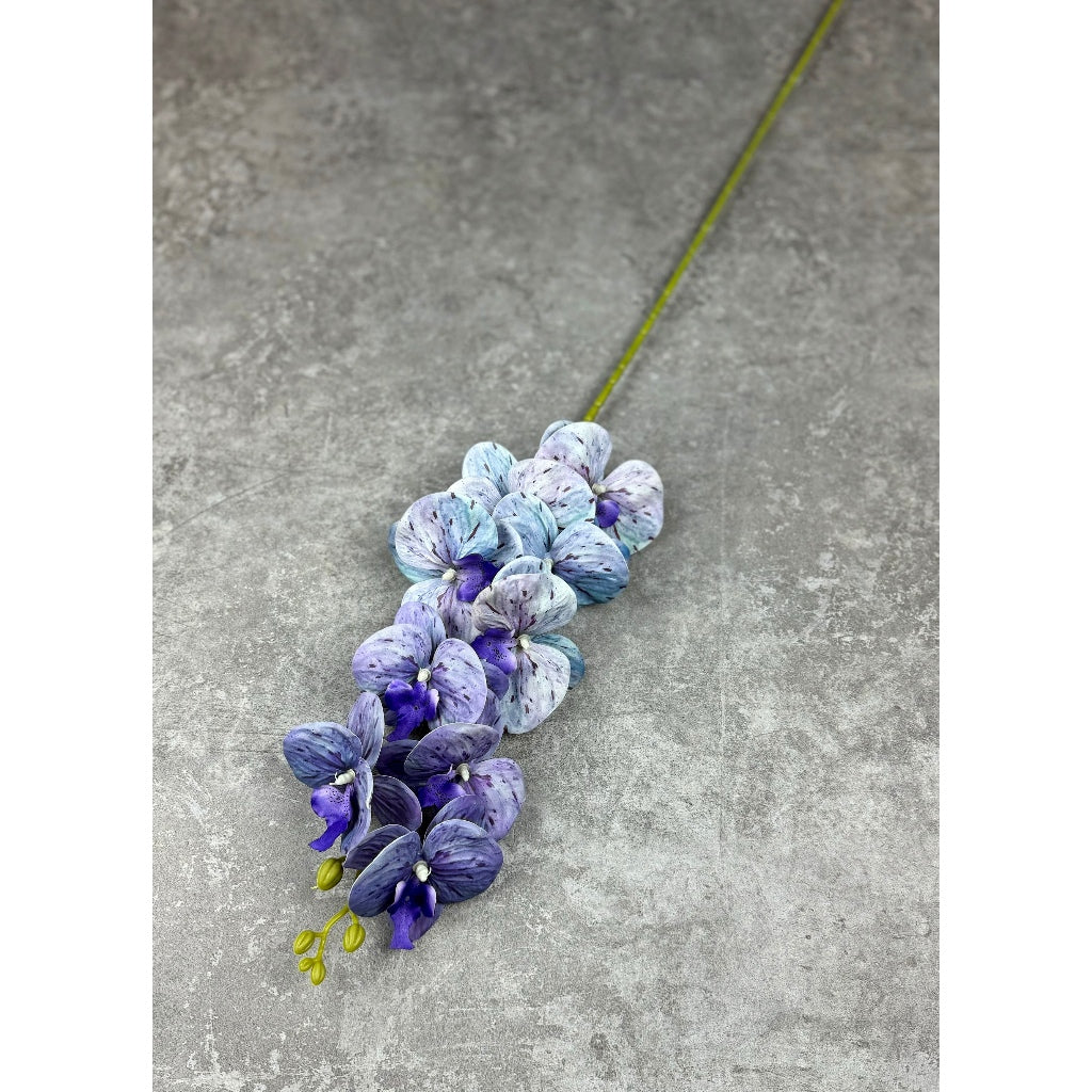3D Orchid 105cm Bunga Anggrek Latex Premium Tebal Orchid Flower Real Touch 9 Kuntum Hiasan Dekorasi Palsu Plastik