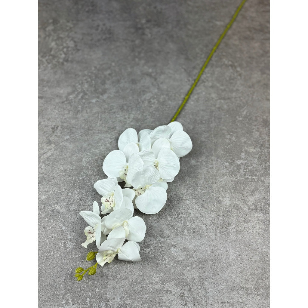 3D Orchid 105cm Bunga Anggrek Latex Premium Tebal Orchid Flower Real Touch 9 Kuntum Hiasan Dekorasi Palsu Plastik