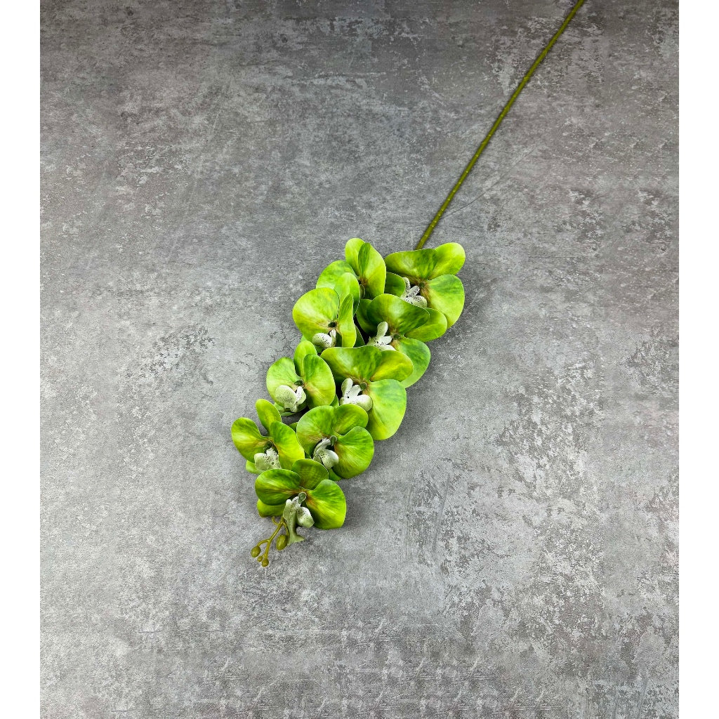 3D Orchid 105cm Bunga Anggrek Latex Premium Tebal Orchid Flower Real Touch 9 Kuntum Hiasan Dekorasi Palsu Plastik