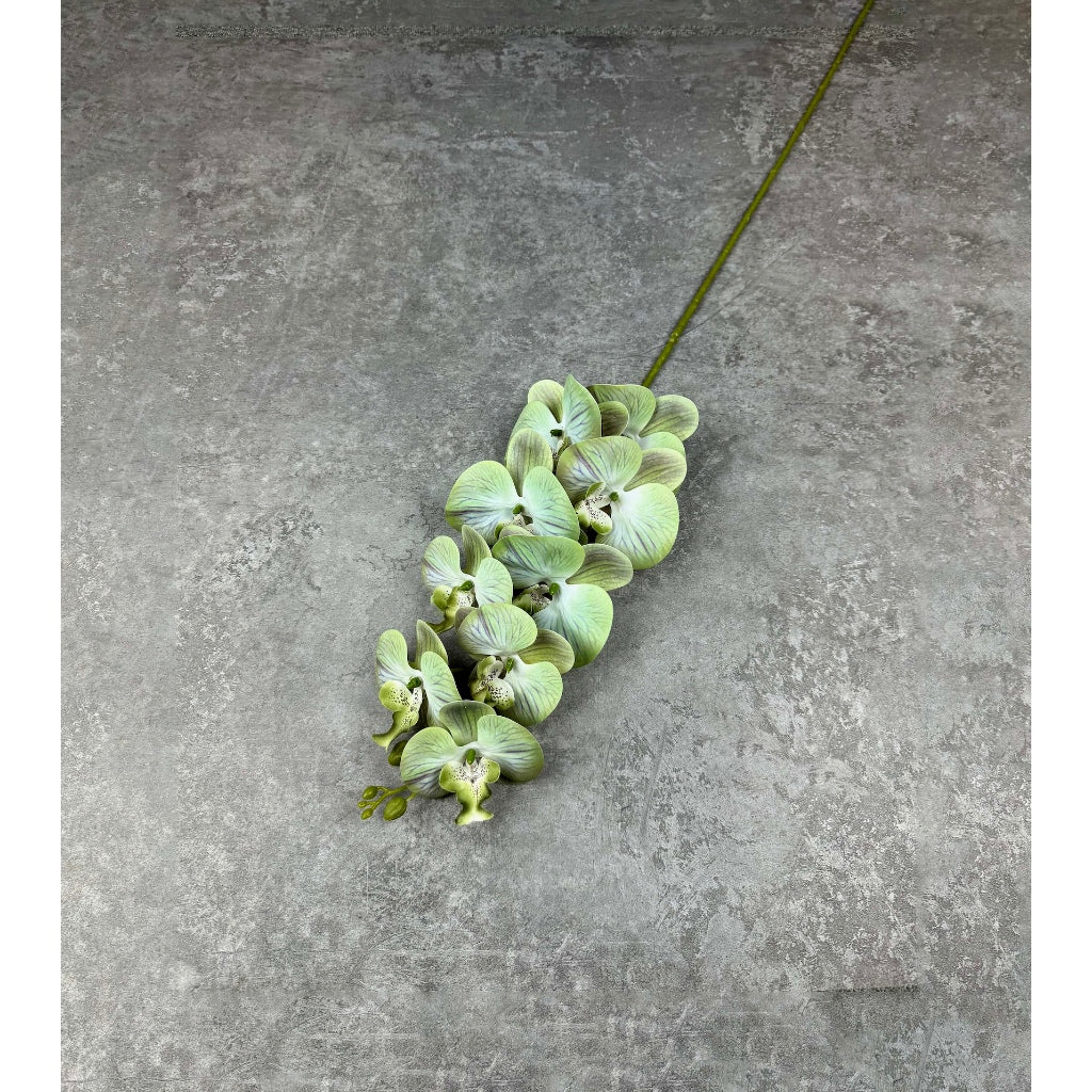 3D Orchid 105cm Bunga Anggrek Latex Premium Tebal Orchid Flower Real Touch 9 Kuntum Hiasan Dekorasi Palsu Plastik