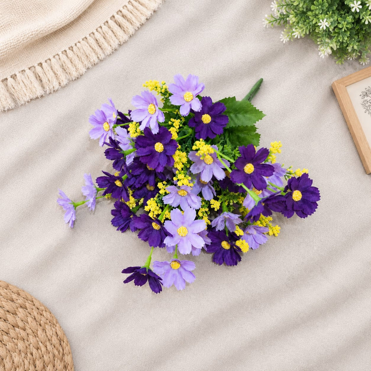 Bouquet bunga BKT 1009 DAISYS Bunga Krisan Artifisial Dekorasi Hiasan Seserahan Buket Palsu