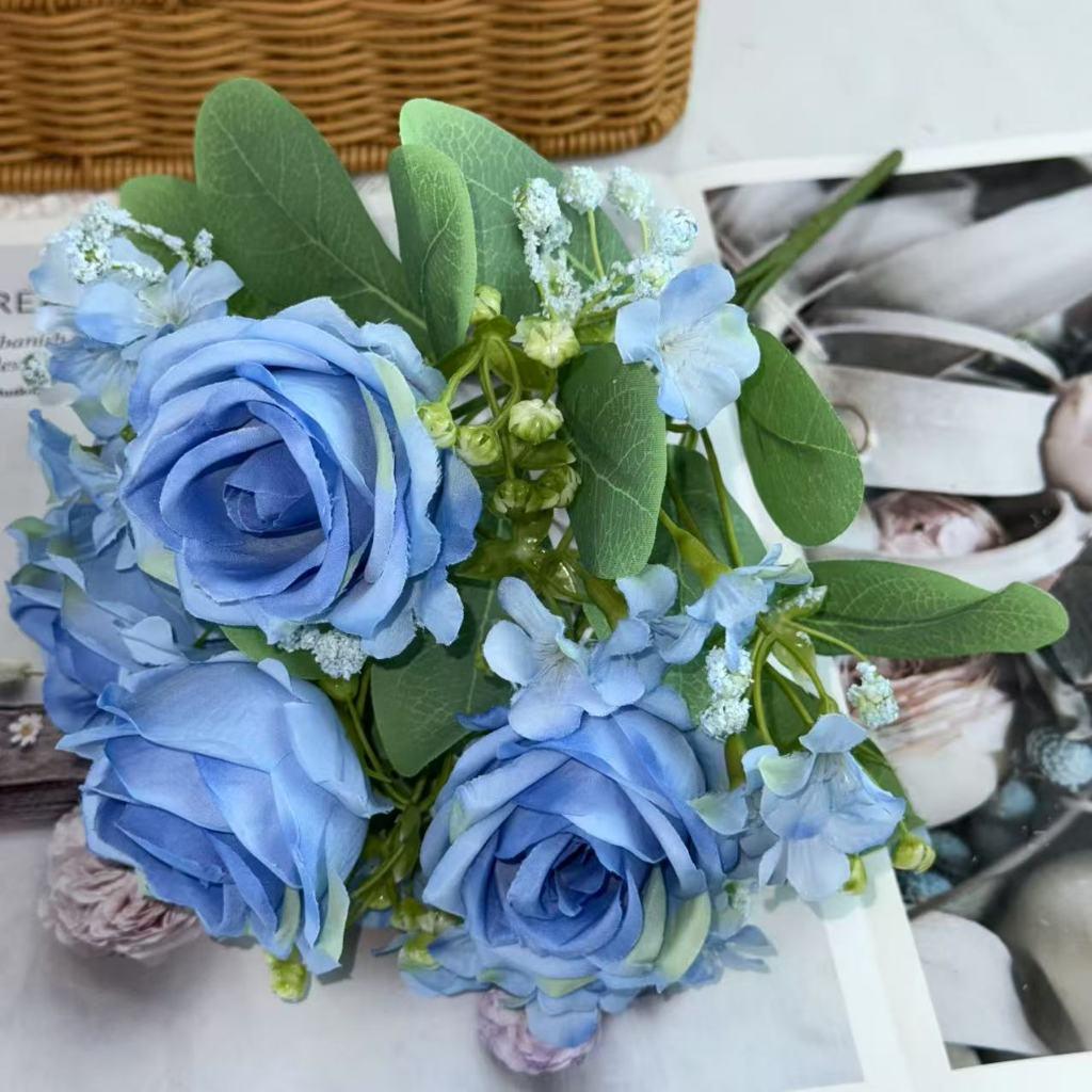 Bouquet bunga BKT 763 SESE Mawar Artifisial Dekorasi Hiasan Seserahan Buket Palsu