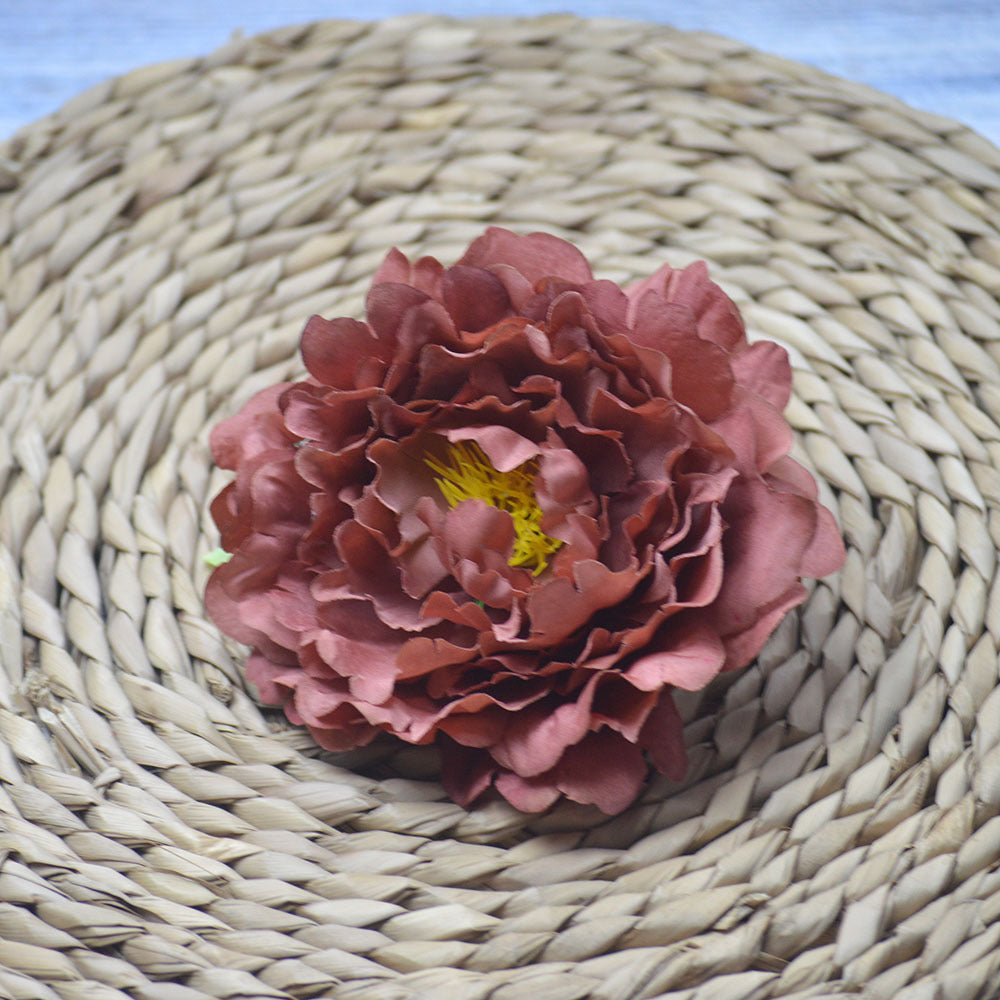 KTM03 PERANCIS Diameter 12cm Kepala Kuntum Dahlia Putik Kuntuman bunga hias plastik gerbera aster krisan dahlia kain hiasan dekor dekorasi pesta pernikahan wedding seserahan hantaran mahar ruangan kamar tidur