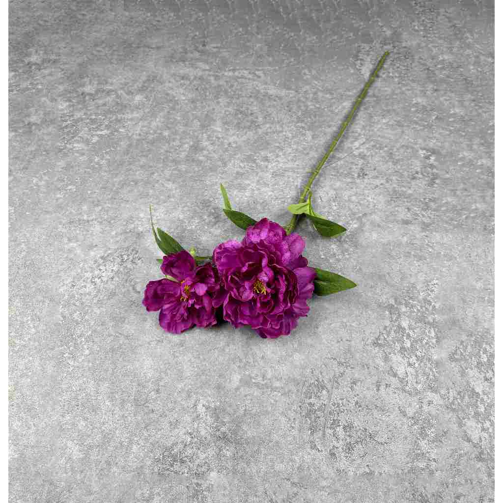 C76 OSDUA (x2) Bunga Peony Kain Sutra 75CM ARTIFICIAL BUNGA DEKORASI HIAS RUANGAN RUMAH KANTOR STUDIO