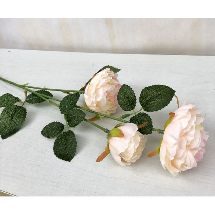 333 Mawar 3 Kepala bunga Artifisial Dekorasi