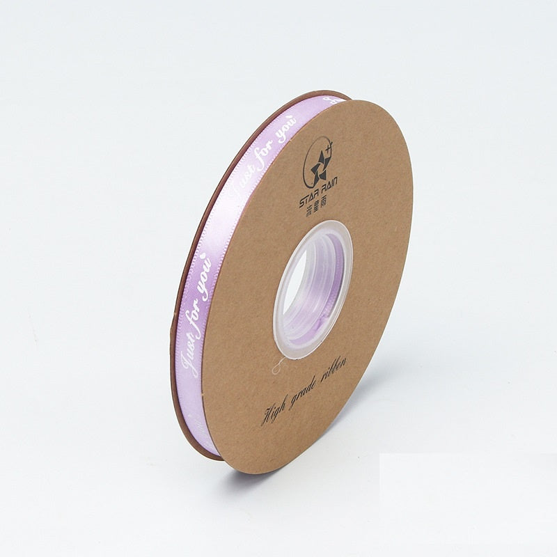 PTA4 FOR U (MINI) Pita Satin Roll Motif Always By Your Side/Pita Kado 1cm/Pita Dekorasi Buket