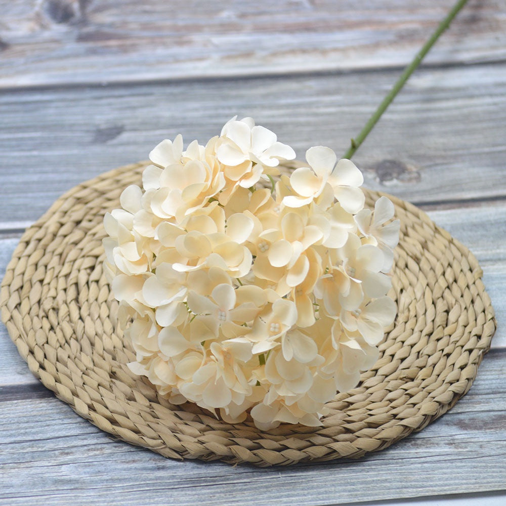 Bunga Hydrangea HORTENSIA 70CM Bulat Jumbo 1Kuntum Premium