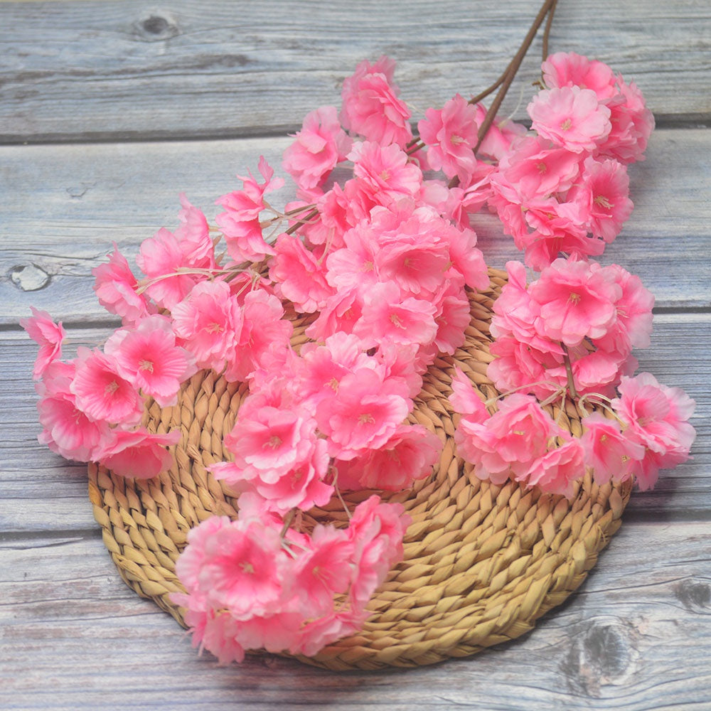 SAKU01 100cm BLOSSOM 3 Cabang Tanpa Daun Bunga Sakura / Cherry Blossom Bunga Sakura Palsu Artifisial