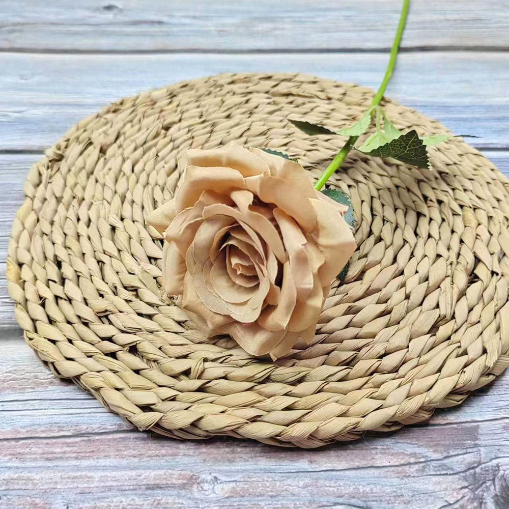 M03 DIAMOND ROSE Diameter 9cm Bunga Mawar Artificial Palsu