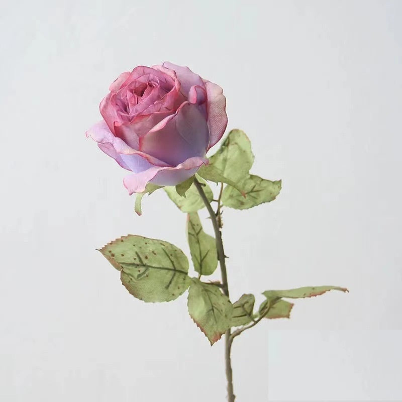 ROASTED ROSE Mawar 62CM Artifisial Dekorasi Tanaman Palsu Hiasan diameter 10CM