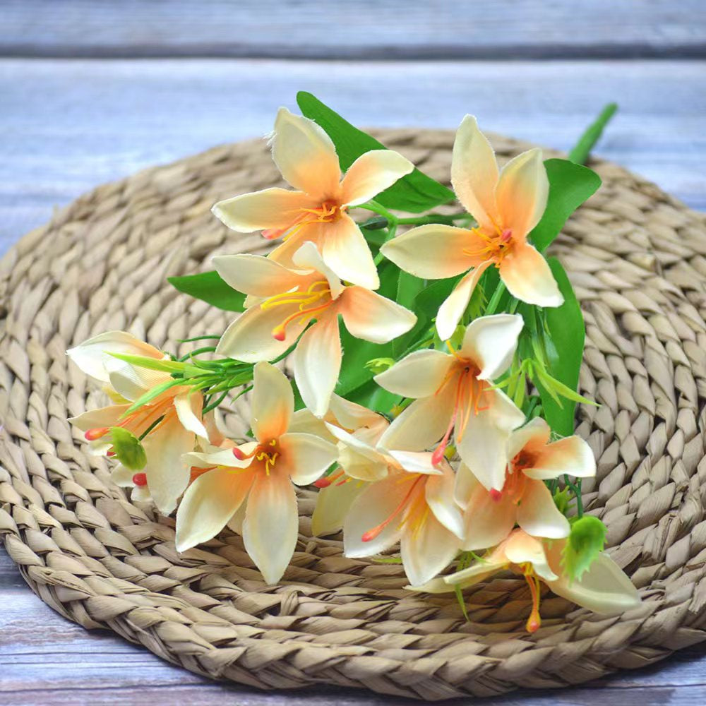 Bouquet bunga P759 BAIHE Artifisial Dekorasi Flower Lili LilyPalsu