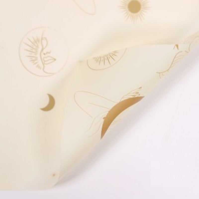 (5 LEMBAR) - FL13 MOON Kertas Bunga Paper Buket Motif Bulan Modern Florist Cellophane