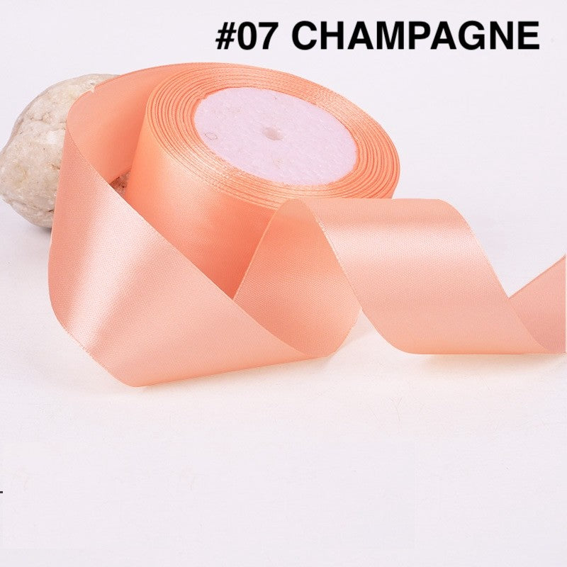 PTA8 SATIN Pita Satin Roll Motif Setangan Satin dan Transparan Modern Pita Kado 4cm/Pita Dekorasi Buket