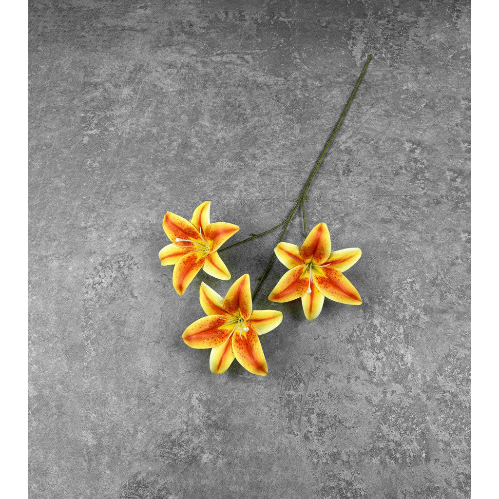 C87 HETTY (x3) Bunga Lily Flower tape 65CM ARTIFICIAL BUNGA DEKORASI HIAS RUANGAN RUMAH KANTOR STUDIO