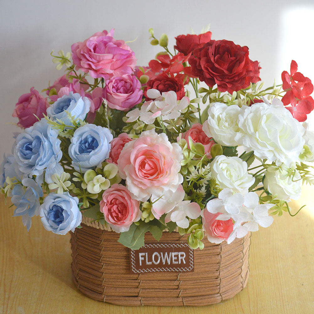 Bouquet bunga P124 PEONGEA Peony Artifisial Dekorasi Hiasan Seserahan Buket Palsu