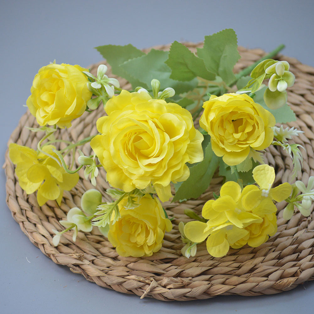 Bouquet bunga P124 PEONGEA Peony Artifisial Dekorasi Hiasan Seserahan Buket Palsu
