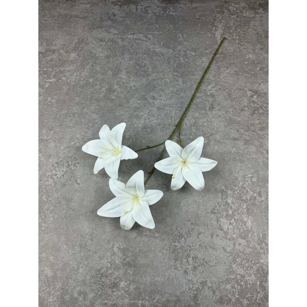 C87 HETTY (x3) Bunga Lily Flower tape 65CM ARTIFICIAL BUNGA DEKORASI HIAS RUANGAN RUMAH KANTOR STUDIO