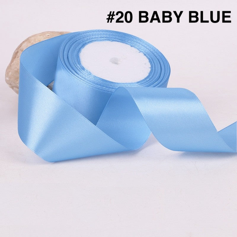 PTA8 SATIN Pita Satin Roll Motif Setangan Satin dan Transparan Modern Pita Kado 4cm/Pita Dekorasi Buket