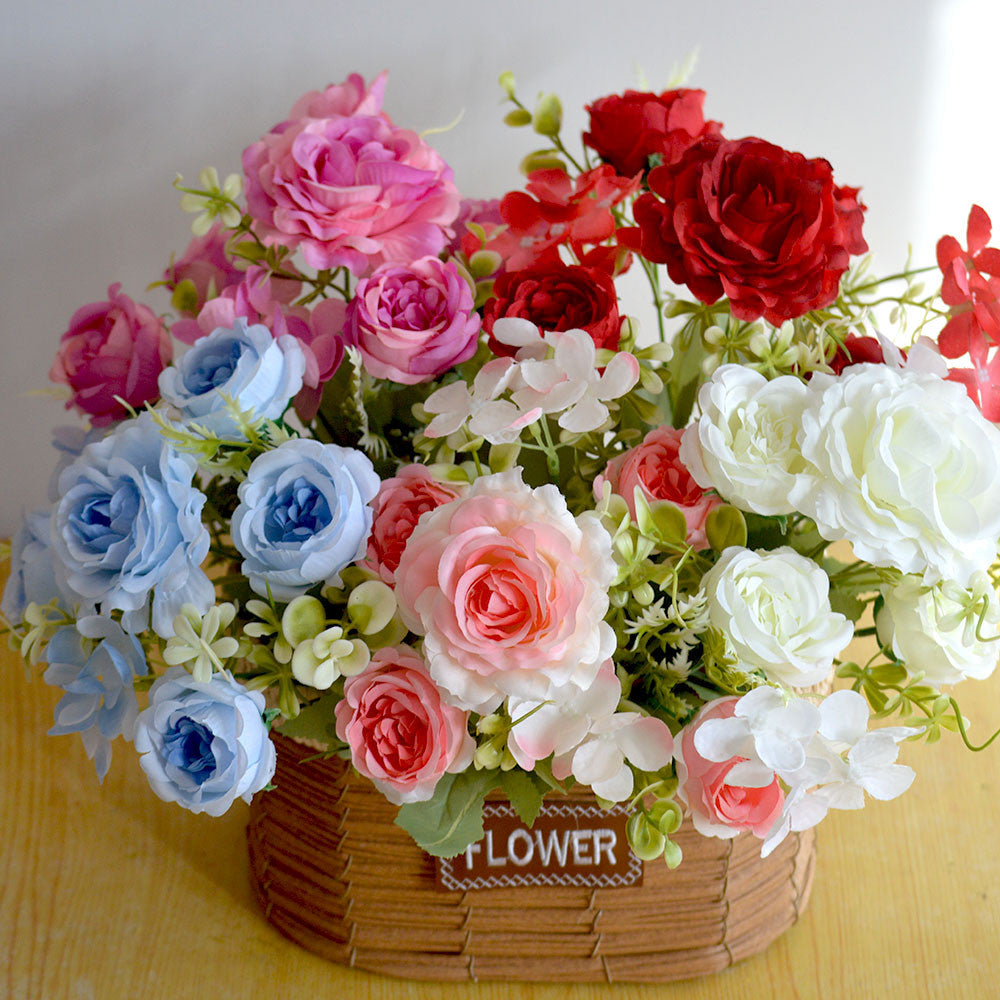 Bouquet bunga P124 PEONGEA Peony Artifisial Dekorasi Hiasan Seserahan Buket Palsu