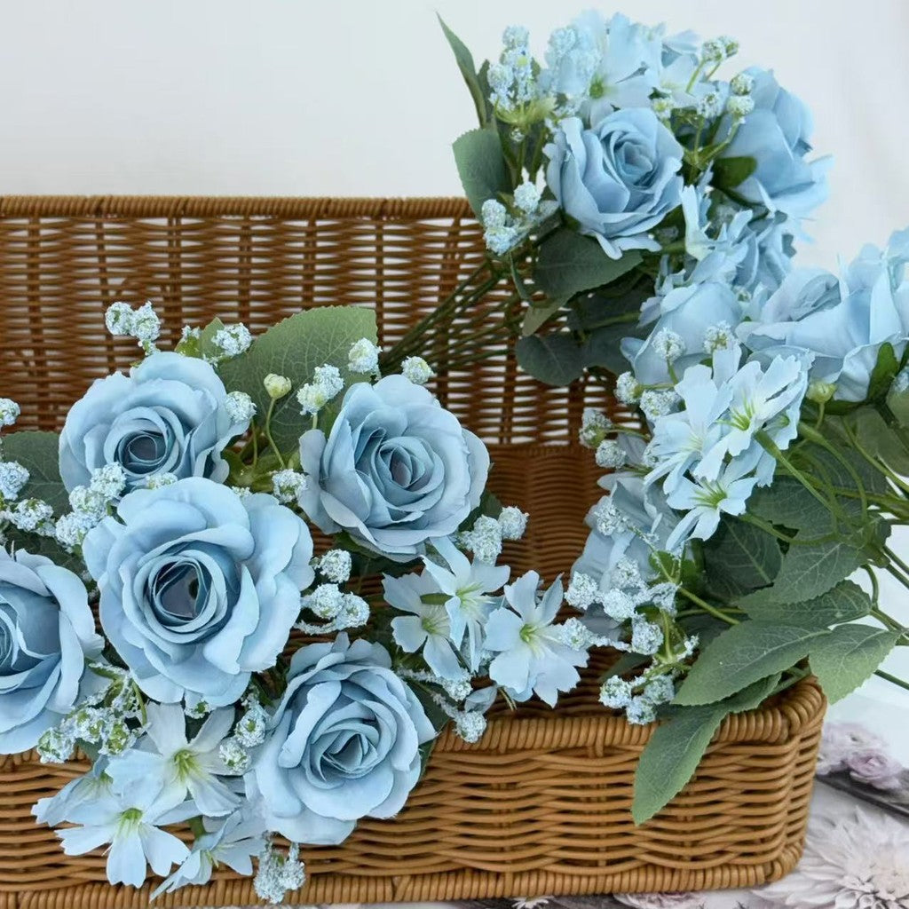 Bouquet bunga BKT 1018 AILUN 7Cbg Bunga Mawar Artifisial Dekorasi Hiasan Seserahan Buket Palsu
