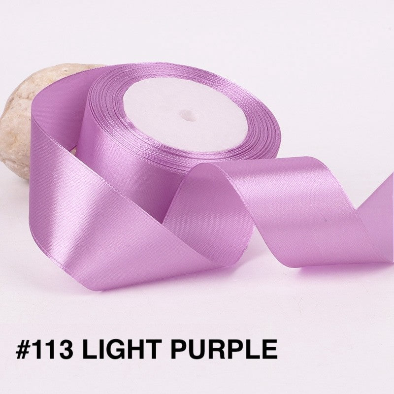 PTA8 SATIN Pita Satin Roll Motif Setangan Satin dan Transparan Modern Pita Kado 4cm/Pita Dekorasi Buket