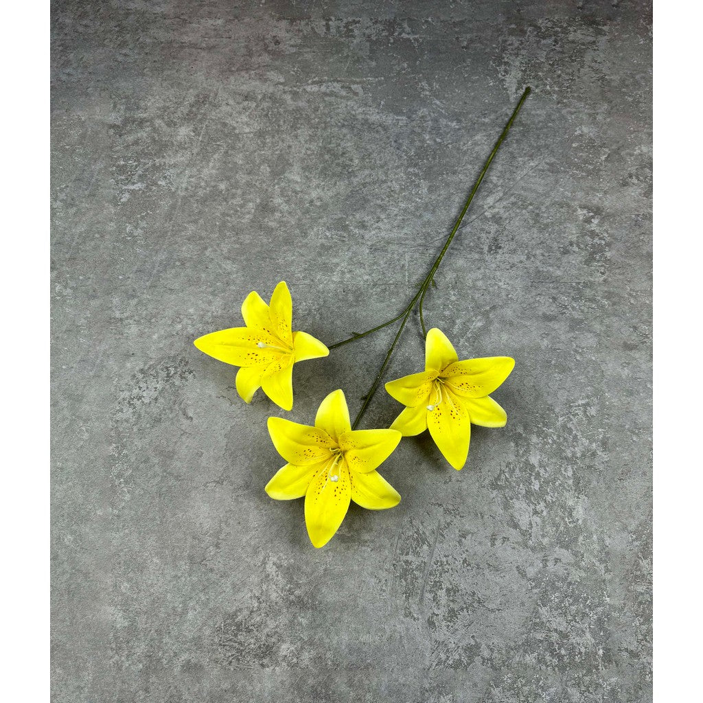 C87 HETTY (x3) Bunga Lily Flower tape 65CM ARTIFICIAL BUNGA DEKORASI HIAS RUANGAN RUMAH KANTOR STUDIO