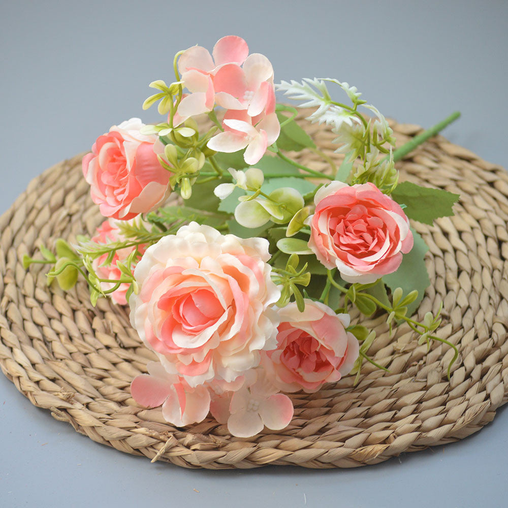 Bouquet bunga P124 PEONGEA Peony Artifisial Dekorasi Hiasan Seserahan Buket Palsu