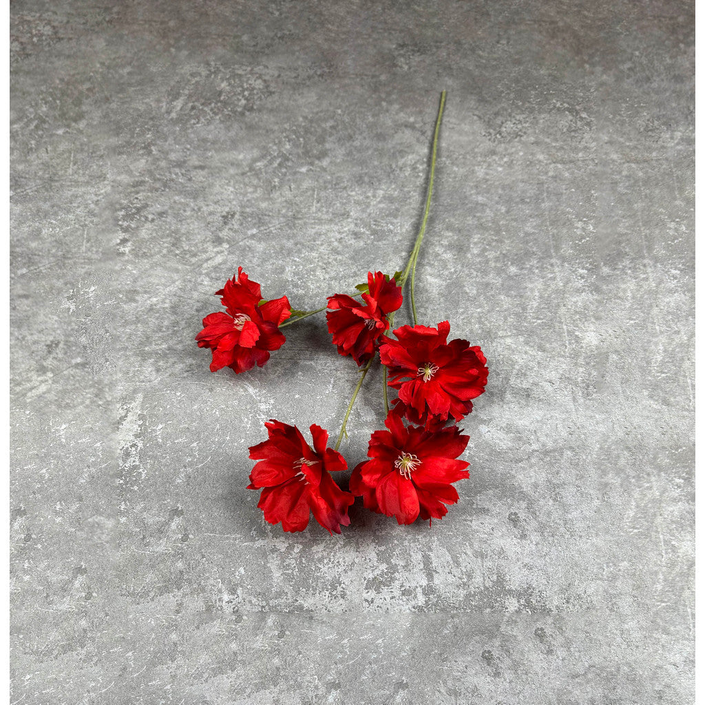 C88 FEAT (x5) Bunga Orchid Kain Sutra 65CM ARTIFICIAL BUNGA DEKORASI HIAS RUANGAN RUMAH KANTOR STUDIO