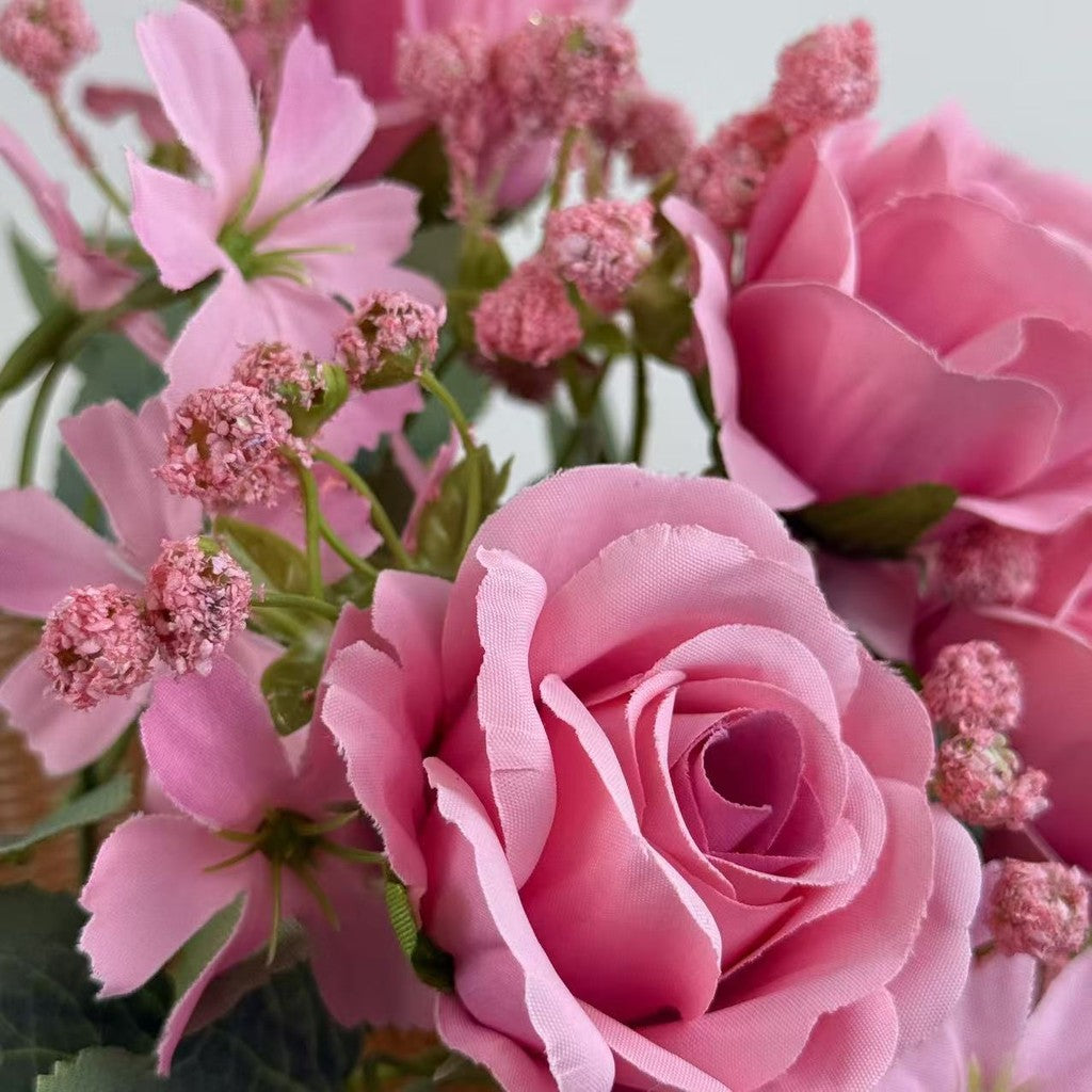 Bouquet bunga BKT 1018 AILUN 7Cbg Bunga Mawar Artifisial Dekorasi Hiasan Seserahan Buket Palsu