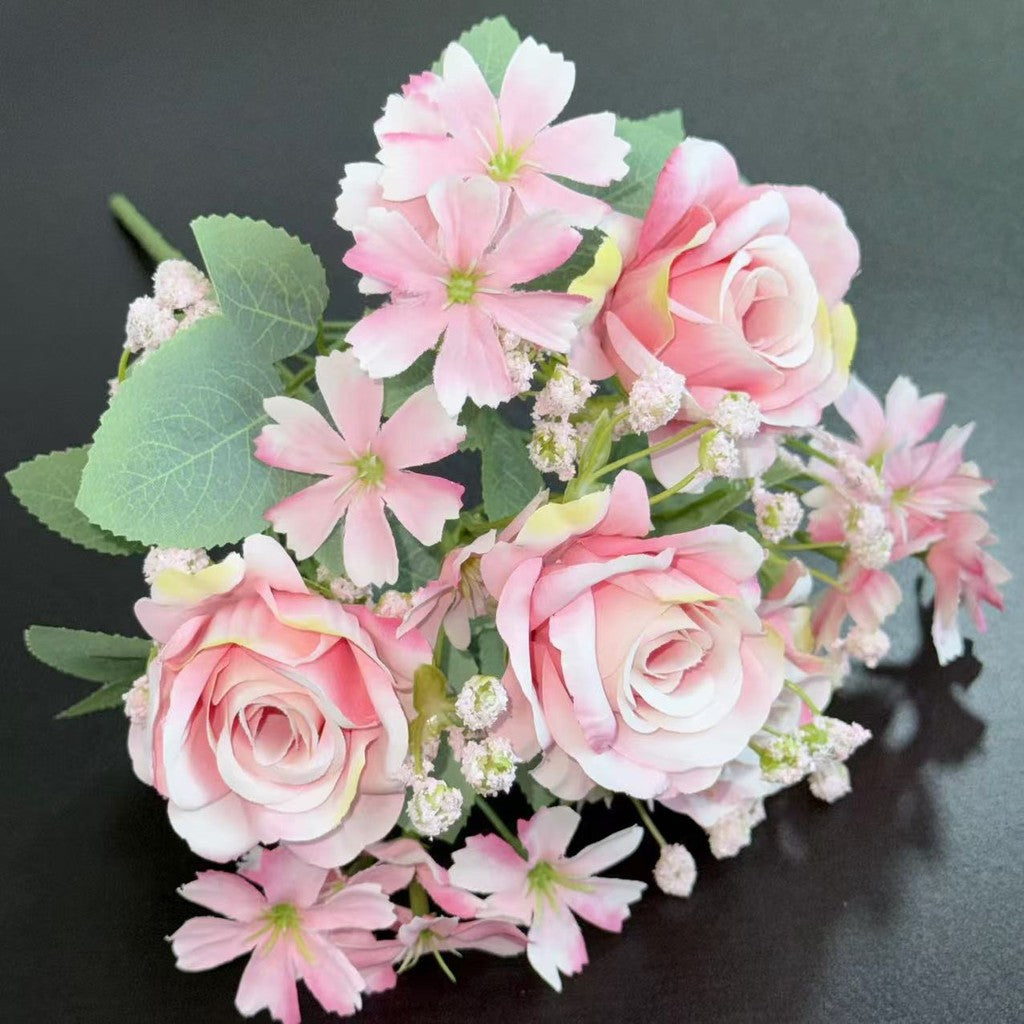 Bouquet bunga BKT 1018 AILUN 7Cbg Bunga Mawar Artifisial Dekorasi Hiasan Seserahan Buket Palsu