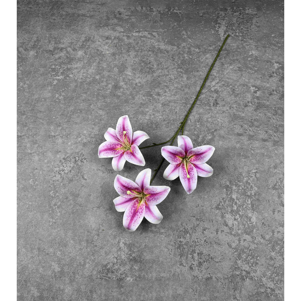 C87 HETTY (x3) Bunga Lily Flower tape 65CM ARTIFICIAL BUNGA DEKORASI HIAS RUANGAN RUMAH KANTOR STUDIO