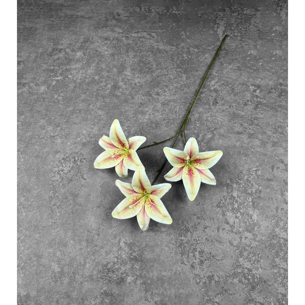 C87 HETTY (x3) Bunga Lily Flower tape 65CM ARTIFICIAL BUNGA DEKORASI HIAS RUANGAN RUMAH KANTOR STUDIO