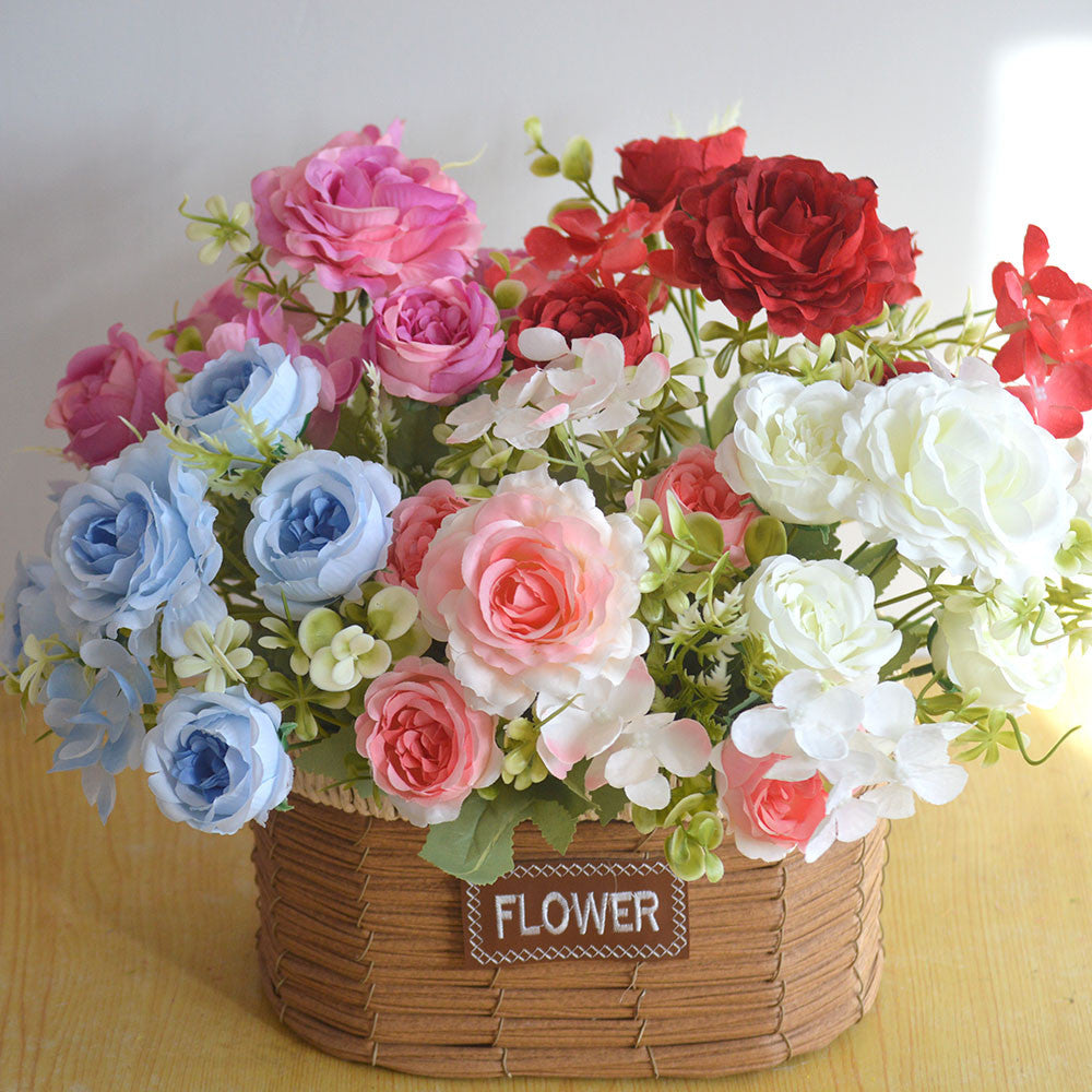 Bouquet bunga P124 PEONGEA Peony Artifisial Dekorasi Hiasan Seserahan Buket Palsu