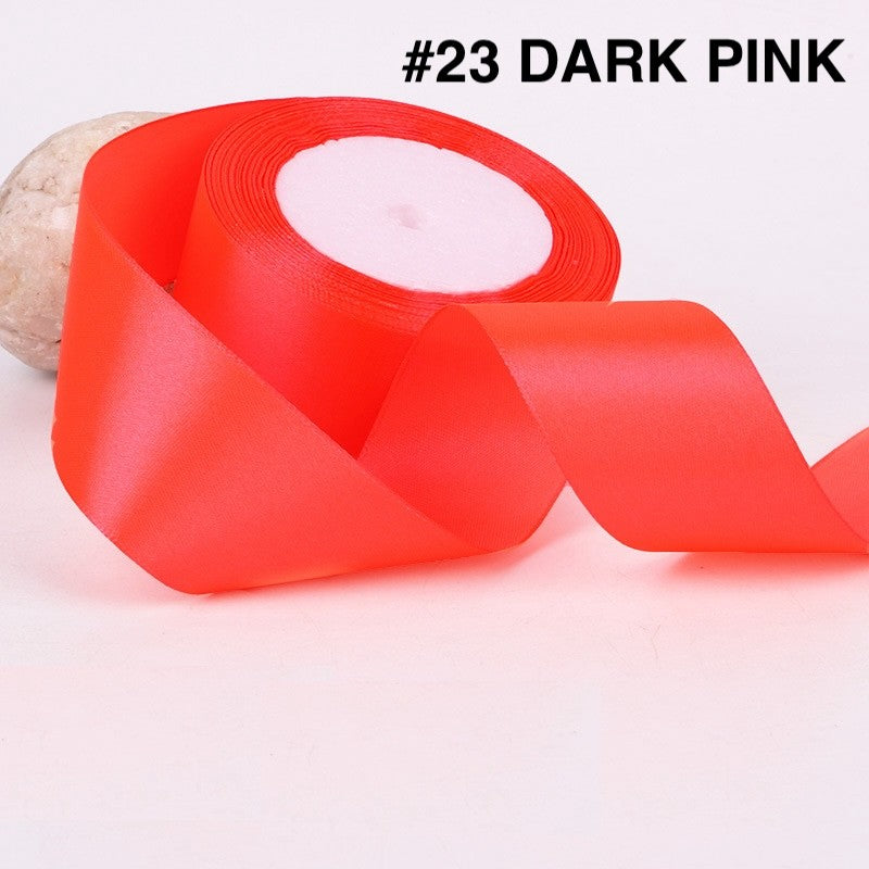 PTA8 SATIN Pita Satin Roll Motif Setangan Satin dan Transparan Modern Pita Kado 4cm/Pita Dekorasi Buket
