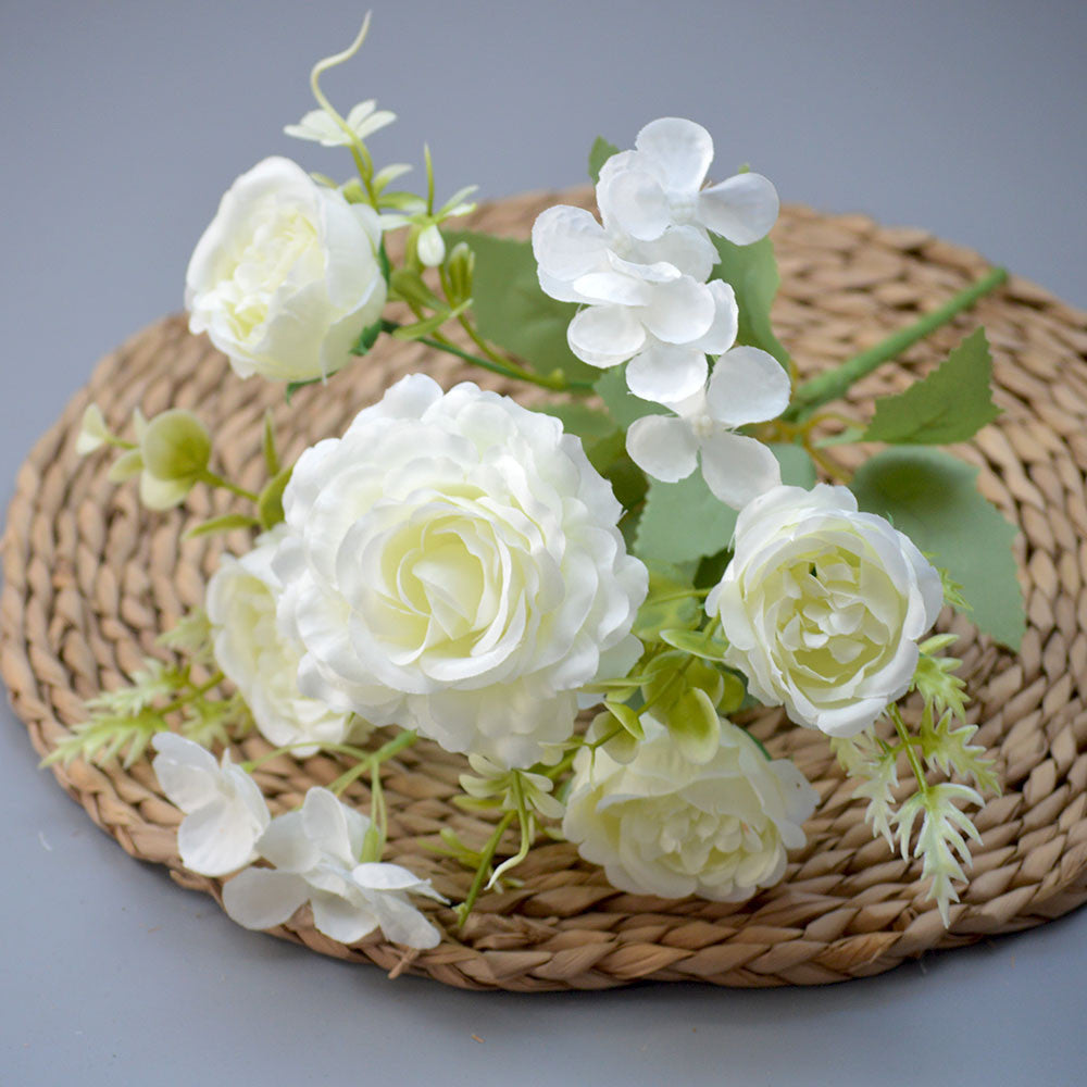 Bouquet bunga P124 PEONGEA Peony Artifisial Dekorasi Hiasan Seserahan Buket Palsu