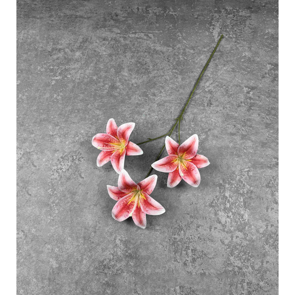 C87 HETTY (x3) Bunga Lily Flower tape 65CM ARTIFICIAL BUNGA DEKORASI HIAS RUANGAN RUMAH KANTOR STUDIO
