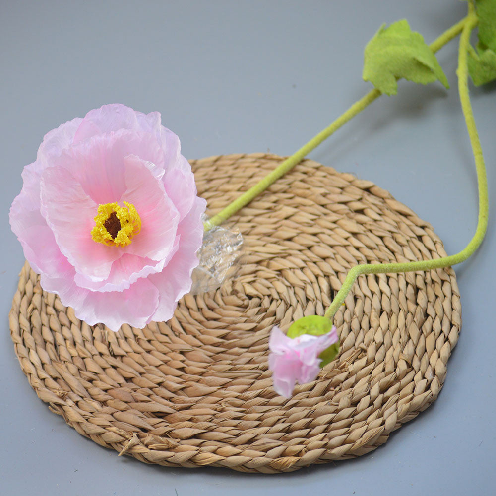 C22 BIGPOPP BUNGA POPPY 105CM ARTIFICIAL BUAH DEKORASI HIAS RUANGAN RUMAH KANTOR STUDIO