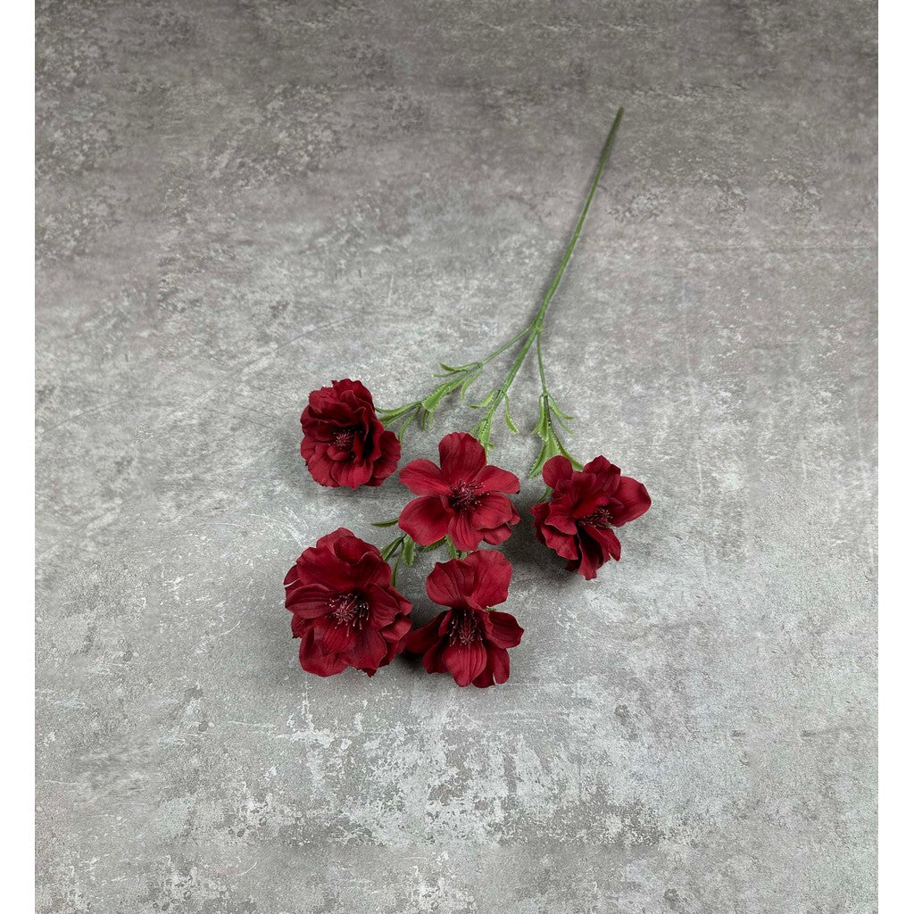 C89 5EMON (x5) Bunga ANEMONE Kain Sutra 80CM ARTIFICIAL BUNGA DEKORASI HIAS RUANGAN RUMAH KANTOR STUDIO