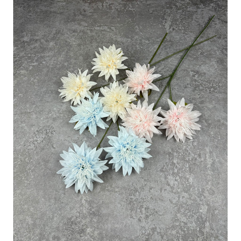 C11 (baru no daun) (x3) ANEMONE 68cm Artificial Bunga Mawar 3 Cabang 3 Kuntum Bunga Palsu Plastik Buatan Imitasi Hias Dekor Buket Bouquet Rumah Pesta/Bunga Hias