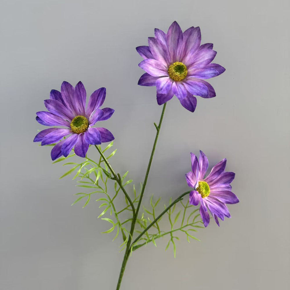 C58 JEU (x3) Bunga Krisan Kain Sutra 65CM ARTIFICIAL BUNGA DEKORASI HIAS RUANGAN RUMAH KANTOR STUDIO