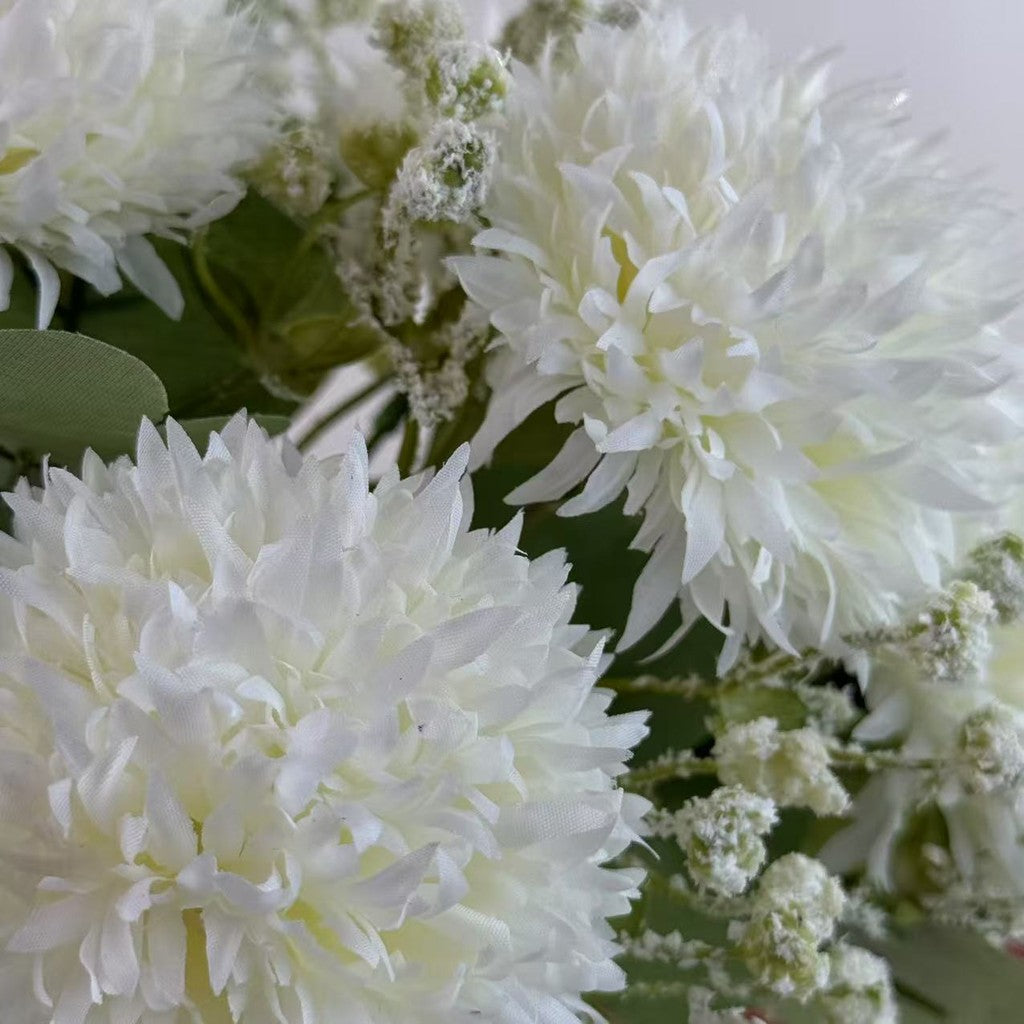 Bouquet bunga BKT 1028 TOU (x5) 5Cbg Bunga POMPOM Artifisial Dekorasi Hiasan Seserahan Buket Palsu