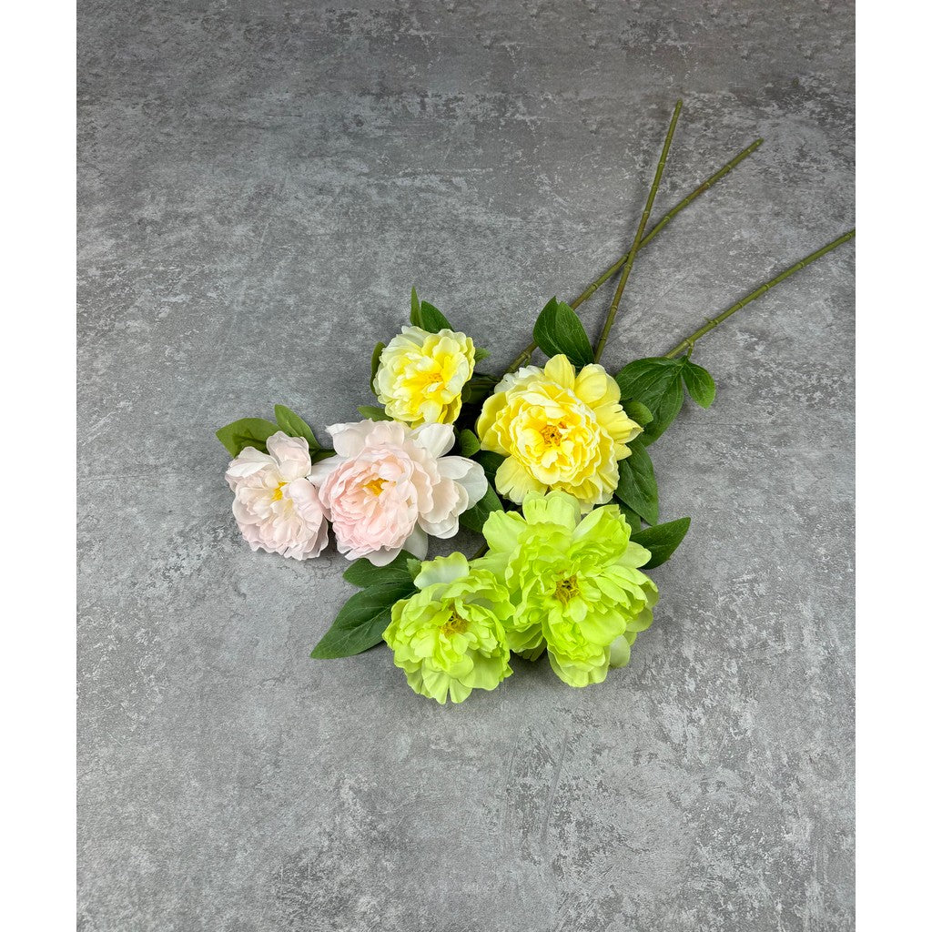 C76 OSDUA (x2) Bunga Peony Kain Sutra 75CM ARTIFICIAL BUNGA DEKORASI HIAS RUANGAN RUMAH KANTOR STUDIO