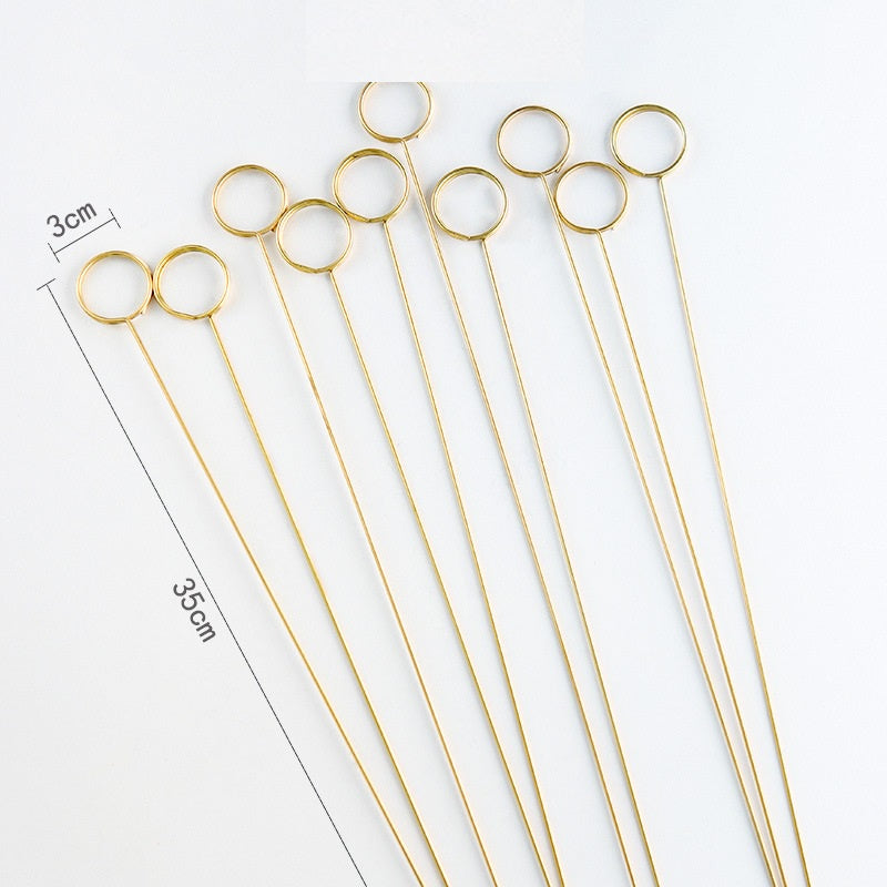 1pc Gold Stick Card / Stick Bunga Stick Greeting cards gagang ucapan bunga