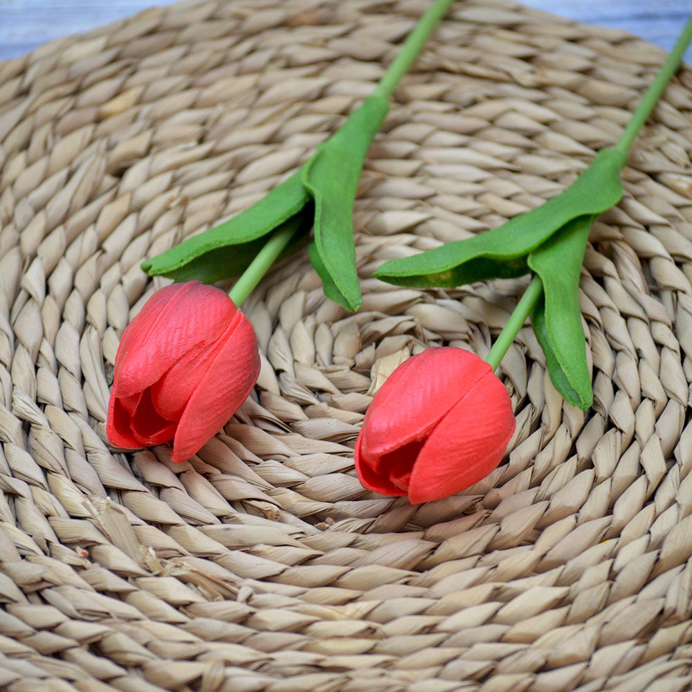 Bunga T1 Tulip 1 Kuntum Bahan Latex Bunga Palsu Plastik Edelweis Hias Artificial