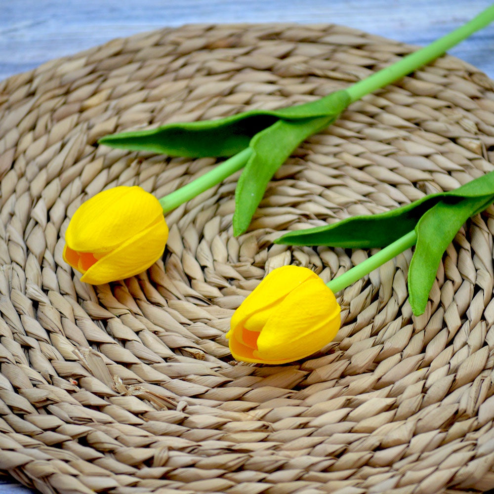 Bunga T1 Tulip 1 Kuntum Bahan Latex Bunga Palsu Plastik Edelweis Hias Artificial