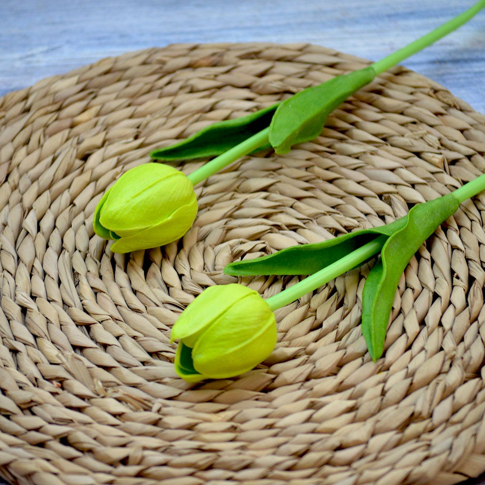 Bunga T1 Tulip 1 Kuntum Bahan Latex Bunga Palsu Plastik Edelweis Hias Artificial