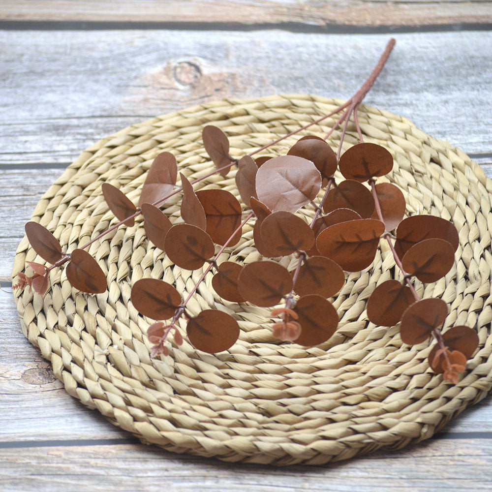 DOLLAR 4 cbg Artificial Eucalyptus Daun Dollar Daun Ekaliptus Dekorasi Daun Plastik Artifical Leaf Ramput Tanaman