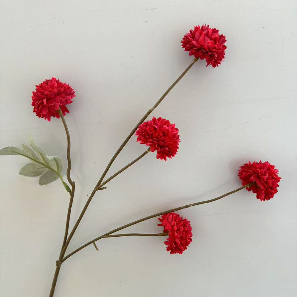 C25 LIMAPOM BUNGA POMPOM 52CM Diameter 5cm ARTIFICIAL DEKORASI HIAS RUANGAN RUMAH KANTOR STUDIO